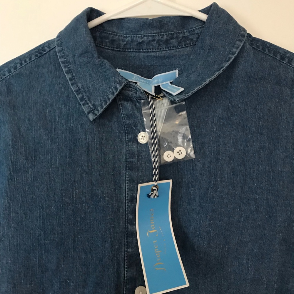 Draper James Chambray Tulip Shirtdress